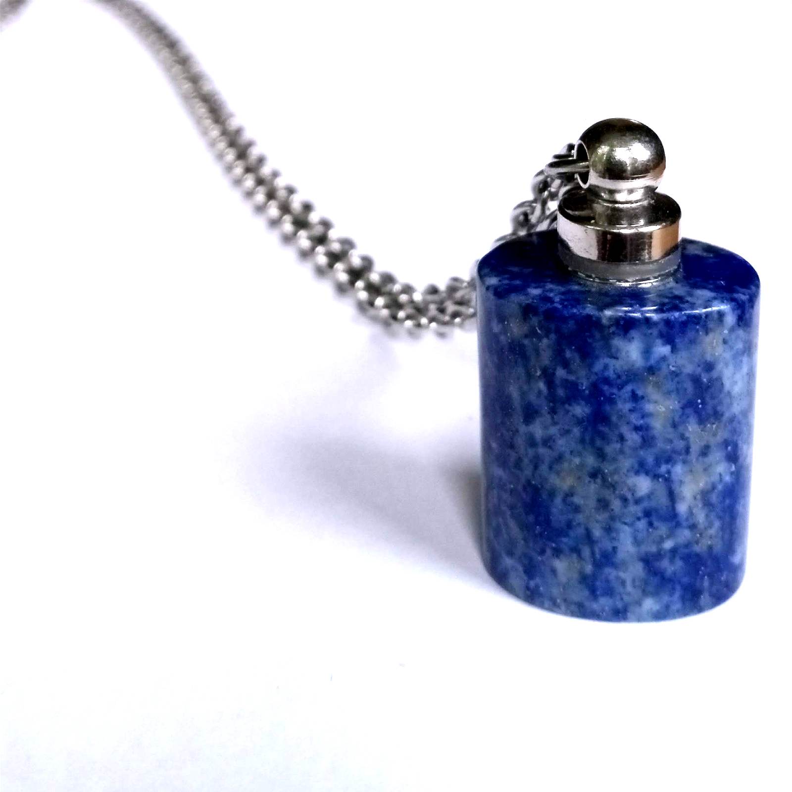 Men's Lapis Lazuli Flask Mini Flask Pendant Necklace